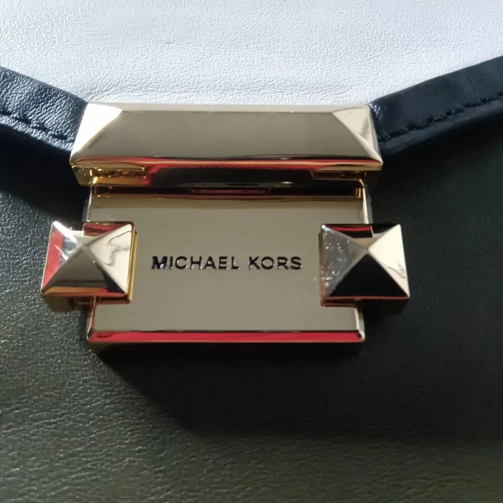 Michael Kors Whitney Medium Leather Satchel Olive Multicolor Handbag